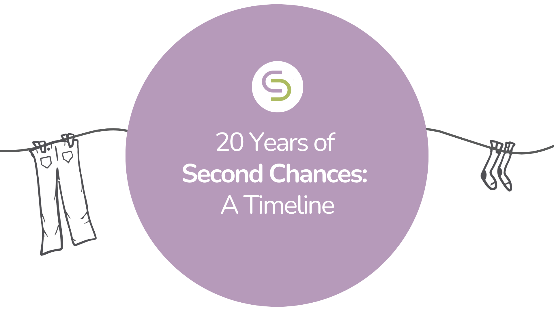This is a scrolling timeline of Second Chances 2005-2025